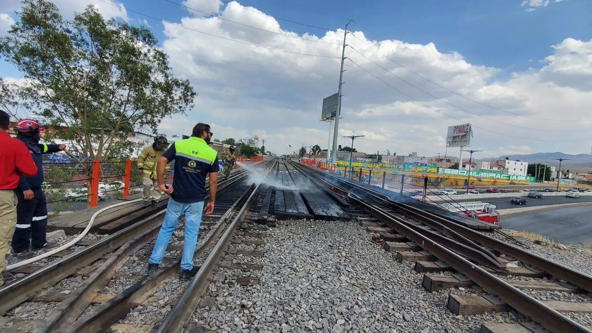 Incendio en Puente Pemex